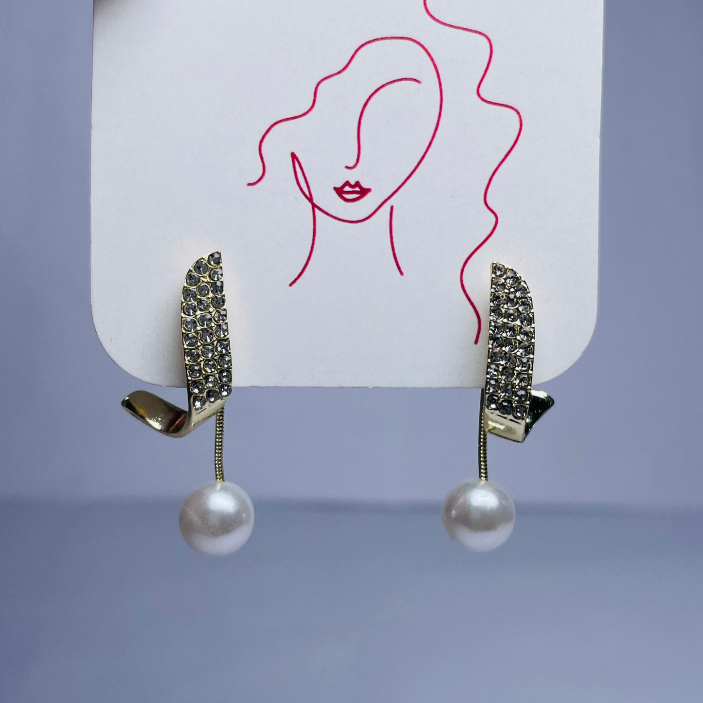 Gilded Drop Earring