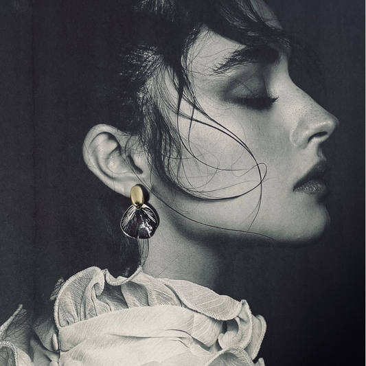 Midnight Petal Earring