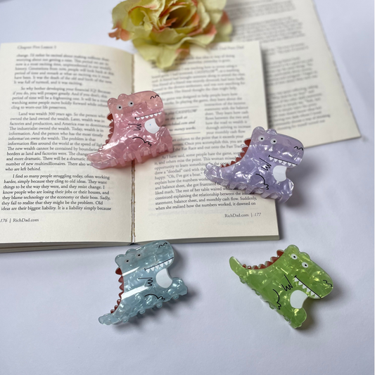 Lilac Dino Clutcher Set of 3