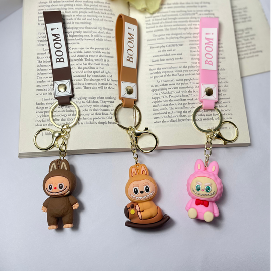Labubu Keychain – BOOM! Edition