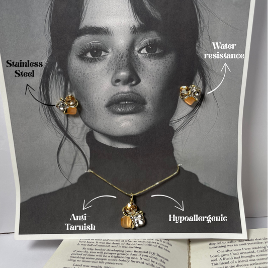 Honeydew Charm Set of Earring and Necklace