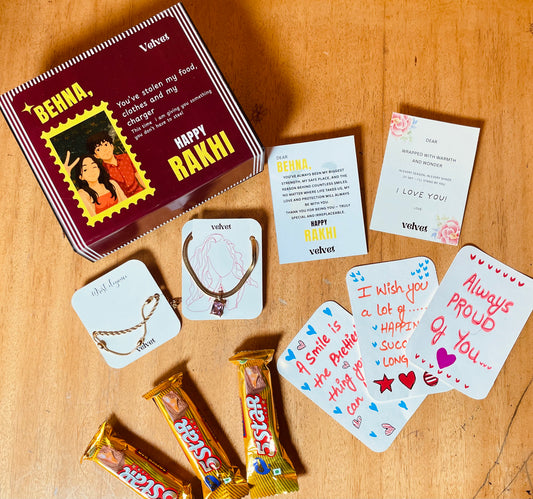 Velvet’s Rakhi Glam Box – A Heartfelt Gift for Your Sister